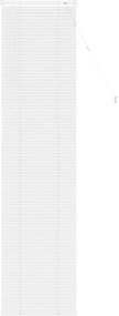 vidaXL Βενετσιάνικη Σκίαση Λευκός 213 x 60 εκ 25 mm PVC