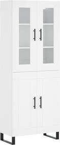 vidaXL Ντουλάπι Λευκό 69,5x34x180 εκ. από Επεξεργασμένο Ξύλο