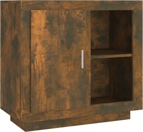 vidaXL Μπουφές Καπνιστή Δρυς 80 x 40 x 75 εκ.