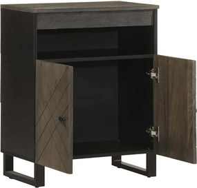 vidaXL Μπουφές Μαύρο 60x33x75 cm Μασίφ Ξύλο Μάνγκο
