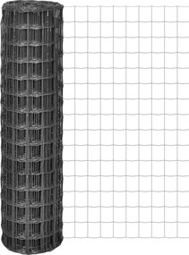 vidaXL Συρματόπλεγμα Γκρι 10 x 1,5 μ. Ατσάλινο