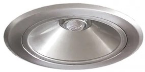 Χωνευτό Σποτ Φωτιστικό Ψευδοροφής Downlight LED 34W 3000Κ Φ19,5cm Subra195-gs Interlight-13370-Ασημί 13370