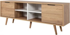 Έπιπλο Τηλεόρασης Sapphire Δρυς / Λευκό PRAFRAS 160x35x18