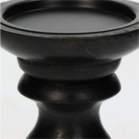 Κηροπήγιο ArteLibre Μαύρο Ξύλο 10x10x15cm