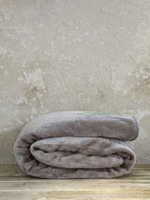 Κουβέρτα Βελουτέ Υπέρδιπλη 220x240 Coperta - Cigar Beige 5206482079847