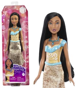 Κούκλα Disney Princess Ποκαχόντας HLW07 Beige-Gold Mattel