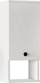 Ντουλάπι μπάνιου επιτοίχιο Mis Megapap χρώμα λευκό 30x21,8x71εκ.