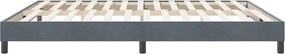vidaXL Box Spring Κρεβάτι χωρίς στρώμα Σκούρο γκρι Βελούδινο