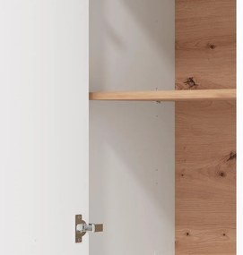 Βιτρίνα Valencia POP 1K Λευκό - Artisan Oak - Λευκό Μάτ 60.5*41*194.5 εκ. 60.5x41x194.5 εκ.