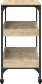 vidaXL Καρότσι Κουζίνας Δρύς Sonoma 60 x 41 x 80,5 εκ.