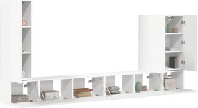 vidaXL Επιτοίχιο 6 pcs Λευκό