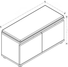 Παπουτσοθήκη Twain Megapap 8 ζευγών χρώμα λευκό 80x35x42εκ.