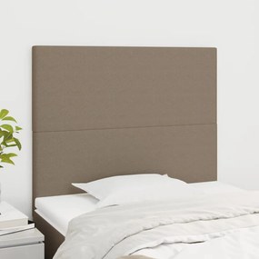 vidaXL Κεφαλάρι Κρεβατιού Μπεζ 80x5x118/128 εκ. Ύφασμα