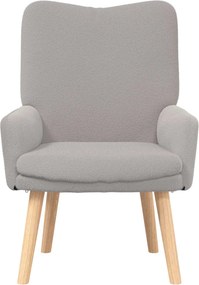 vidaXL Πολυθρόνα Ανοιχτό γκρι 63 x 67 x 94 εκ.