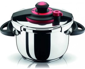 Pyramis Optimum Plus Inox Χύτρα Ταχύτητας 6Lt ∅24 cm και καπάκι με 4πλό σύστημα ασφαλείας