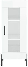 vidaXL Ντουλάπι Γυαλιστερό Λευκό 34,5x34x90 εκ. Επεξεργασμένο Ξύλο