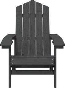 vidaXL Καρέκλα Κήπου Adirondack Ανθρακί από HDPE