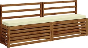vidaXL Μαξιλάρια Πάγκου 2 Τεμαχίων VUGHT 2 pcs 100% Πολυεστέρας Κρεμ