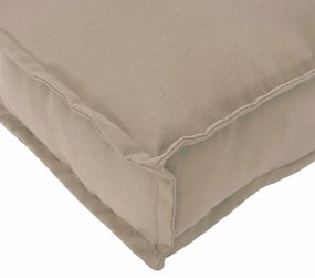 vidaXL Μαξιλάρι παλέτας για πλάτη Taupe 120 x 40 x 12 cm Ύφασμα Oxford