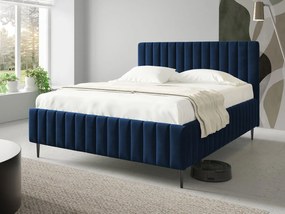 Επενδυμένο κρεβάτι Lewezo-Mple Skouro-160 x 200