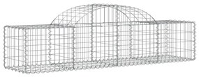 vidaXL Συρματοκιβώτια Τοξωτά 18 τεμ. 200x50x40/60 εκ. Γαλβαν. Ατσάλι