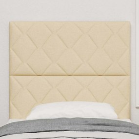 vidaXL Υφασμάτινο Κεφαλάρι Geometric με κεφαλάρι Κρεμ 90 cm ύφασμα