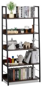 VEVOR Metal Bookshelf Rustic Bookcase 5-Tier for Living room Bedroom &amp; Office