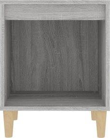vidaXL Κομοδίνα 2 Τεμ. Γκρι Sonoma 40x35x50 εκ.
