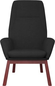 vidaXL Πολυθρόνα Relax Μαύρο Υφασμάτινη με Υποπόδιο
