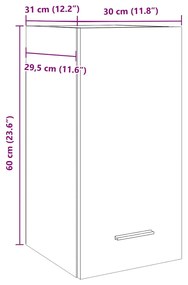 ΝΤΟΥΛΑΠΙ ΚΡΕΜΑΣΤΟ ΓΚΡΙ ΣΚΥΡΟΔΕΜΑΤΟΣ 30X31X60 ΕΚ. ΕΠΕΞ.ΞΥΛΟ 856100