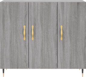 vidaXL Ντουλάπι Γκρι Sonoma 90 x 34 x 80 εκ. από Επεξεργασμένο Ξύλο