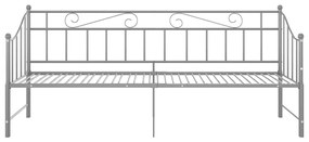 Πλαίσιο για Καναπέ - Κρεβάτι Γκρι 90 x 200 εκ. Μεταλλικό - Γκρι