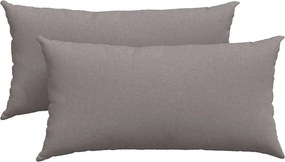 vidaXL Μαξιλάρι Καναπέ 2 pcs Taupe 80 x 40 cm ύφασμα