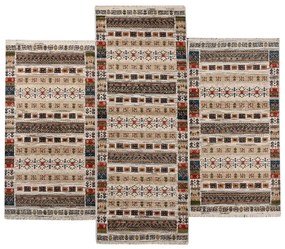 Χαλιά Κρεβατοκάμαρας (Σετ 3τμχ) Polcarpet Kazak Oriental 580 Bone Beige