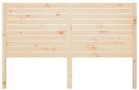 vidaXL Κεφαλάρι Κρεβατιού 146 x 4 x 100 εκ. από Μασίφ Ξύλο Πεύκου