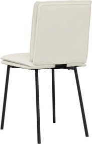 vidaXL Καρέκλες Τραπεζαρίας 4 τεμ. Κρεμ Βελούδινες