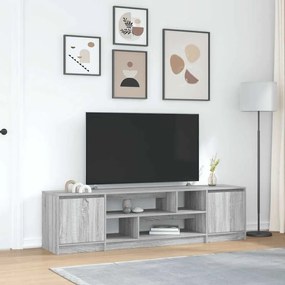 Έπιπλο Τηλεόρασης Γκρι Sonoma 188,5x41x50 εκ. Επεξεργ. Ξύλο - Γκρι