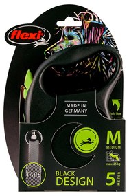 Λουρί Σκύλου Flexi BLACK DESIGN 5 m Μέγεθος S Πράσινο