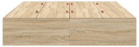 vidaXL Κρεβάτι Αποθήκευσης  Σονομα Δρυς 140x200 εκ
