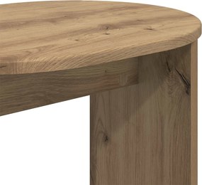 vidaXL Τραπεζάκι Πλευράς Artisan Δρυς 50 x 39,5 x 55 εκ