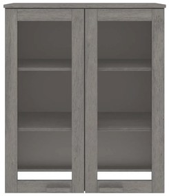 vidaXL Πάνω Μέρος Ντουλαπιού HAMAR Αν. Γκρι 85x35x100 εκ. Μασίφ Πεύκο
