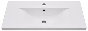 vidaXL Νιπτήρας Ένθετος Λευκός 81 x 39,5 x 18,5 εκ. Κεραμικός