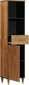 vidaXL Ντουλάπι Μπάνιου 38 x 33 x 160 εκ. από Μασίφ Ξύλο Μάνγκο