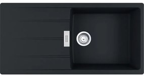 Franke Centro CNG 611/211-100 Αντιστρεφόμενος Matt Black Γρανιτένιος Νεροχύτης 60cm
