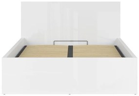 Κρεβάτι Boston DR105, Διπλό, Άσπρο, 160x200, Πλαστικοποιημένη μοριοσανίδα, Τάβλες για Κρεβάτι, 169x205x95cm, 115 kg | Epipla1.gr