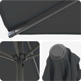 vidaXL Ομπρέλα Κήπου με Βάση 270 x 270 εκ Πολυεστέρας Ορθογώνιος
