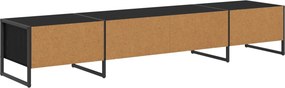 vidaXL Ντουλάπι TV Μαύρη Οξυά 170.5 x 36 x 30.5 εκ Επεξεργασμένο ξύλο