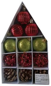 Σετ Χριστουγεννιάτικες μπάλες - 5cm - 12pcs - 02397-02397