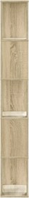 vidaXL Βιβλιοθήκη 5Επιπέδων Sonoma Δρυς 45x23,5x162,5εκ. Επεξεργ. Ξύλο