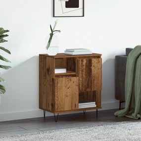 vidaXL Πλαϊνό γραφείο Παλιό ξύλο 60 x 35 x 70 cm